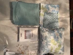 6 Pcs Reversible Queen Comforter Set, By Just Home,. Fixed Price $39.99.