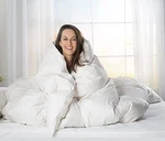 Comfydown Goose White Comforter - Made In Usa 100% Egyptian Cotton. Fixed Price $175.99.