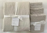 Pottery Barn Belgian Flax Linen Duvet King & Three Euro Shams Nwt. Fixed Price $309.00.