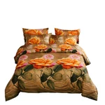 Duvet Cover Set, 6 Piece Luxury Floral Fitted Bedding By Dolce Mela DM721Q. Fixed Price $59.00.