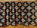Mlb San Francisco Giants, Sports Team Bedroom Curtain Valances, 56 X 16, Black. Fixed Price $19.99.