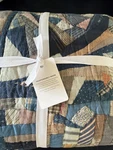 Pottery Barn Salton Patchwork Reversible Cotton Quilt Blue Full Queen New. Fixed Price $219.00.