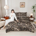 Leopard Comforter Set Queen Size Brown Bedding 3PCS Kids Teens Room D.... Fixed Price $64.59.