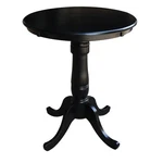 International Concepts 30" Round Counter Height Dining Table Black. Fixed Price $331.99.