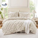 Queen Comforter Set Ivory Lily Puffy Floral Shabby Chic Boho Bedding. Fixed Price $97.26.