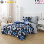 Glow Dark Gamer Bedding Set 5 Piece Reversible Comforter Kids Storage Bag New. Fixed Price $23.27.