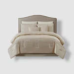 Fifth Avenue Lux Beige Noelle 7-PIECE Queen Comforter Set. Fixed Price $66.50.