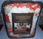 Anthology Bungalow Twin/xl Reversible Comforter And Sham $300. Fixed Price $60.00.