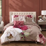Bebejan Florence 100% Cotton Sateen 5 Piece Reversible Comforter Set. Fixed Price $174.99.