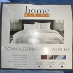Home Design Lightweight Reversible Down Alternative Microfiber Comforter, Blue. Fixed Price $34.88.