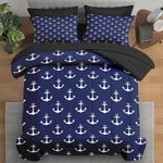 Pamnest Twin Comforter Set Nautical Navy Blue 5 Pcs Bedding Size. Fixed Price $41.85.