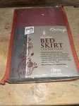 Mastertex Reversifi Microfiber Bed Skirt Center Pleat Orange Twin 39"X75" (A6). Fixed Price $14.00.