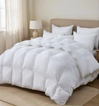 Luxurious All-season Goose Down Fiber Comforter White (queen Size 90) Nwt. Fixed Price $57.39.