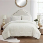 My Texas House Jessie 3-PIECE Ivory Stripe Comforter Set, Full/queen. Fixed Price $80.99.