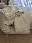Boll & Branch King Signature Comforter Set Mist Color Organic Cotton. Fixed Price $145.00.