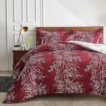 Christmas Bed In Bag Burgundy Red Comforter Sheet Set 7 Pieces Queen Size All. Fixed Price $67.92.