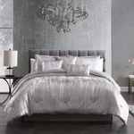 Riverbrook Home Turin Comforter Set, Queen, Silver, 7-PIECE. Fixed Price $231.38.