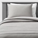 Twin Channel Jersey Comforter Set Gray - Pillowfort. Fixed Price $17.99.