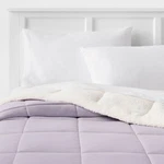 Faux Shearling Washed Microfiber Reversible Comforter - Room Essentials Color:. Fixed Price $40.00.