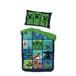 Minecraft Kids 2-PIECE Twin/full Reversible Comforter Set, Microfiber, Green. Fixed Price $41.24.
