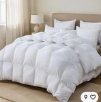 Luxurious All-season Goose Down Comforter White (palatial King 120 98 ) Nwt. Fixed Price $73.79.