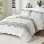 Hyde Lane Farmhouse Bedding Comforter Sets King, Ivory Boho Set,cotton To.... Fixed Price $96.66.