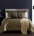 Hallmart Collectibl Jungle Nights 14-PC Queen Comforter Set Brown & Gold. Fixed Price $139.00.