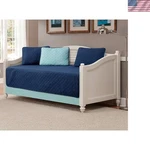 Mk Collection 5PC Modern Bedspread Daybed Solid Embossed New Navy Blue/light .... Fixed Price $77.53.