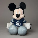 Disney Nfl Mickey Mouse 17" Stuffed Plush Dallas Cowboys Football Uniform Nwt. Fixed Price $29.99.