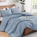 Andency Grayish Blue King Comforter Set 3 Pcs Soft Lightweight All Season Beddin. Fixed Price $69.52.
