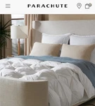 Parachute Qween Down Alternative Organic Puff Comforter Exelent Condition. Fixed Price $139.00.