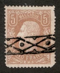 1878 Belgium Sc# 39A - 5FR King Leopold Ii Used, Roller Cancel CV$700. Fixed Price $462.00.
