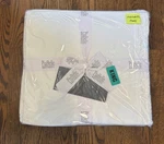 Piu Belle Collection Fine Linens King Duvet Set White Crochet Lace Ruffle New. Fixed Price $138.00.