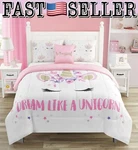 4PCS Dream Like Unicorn Bedding Full Comforter Set - Sham & Decorative Pillow. Fixed Price $87.97.