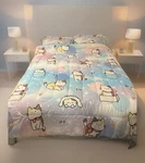 3PCS Cat Comforter Twin Set Cute Bedding Kids Colorful Rainbow Star Animal Read. Fixed Price $29.95.
