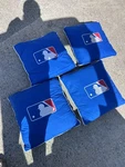 Mlb Throw Pillows Set Of 4 Shield From The Northwest Company Blue. Fixed Price $30.00.