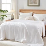 Cooling Comforter King Size Lightweight Breathable Bamboo Viscose White Globon. Fixed Price $209.99.