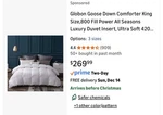 Globon Luxury All Season Goose Down Comforter Duvet King Size. Fixed Price $99.00.