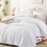Avelom Seersucker King Comforter Set (104X90 Inches), 3 Pieces - 100% Soft. Fixed Price $58.99.
