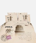 Twin Duvet Cover Set 4 Piece 100% Cotton, Dolce Mela Bedding Pisa Italy. Fixed Price $37.50.