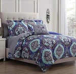 Modern Threads Cathedral 8-PIECE Printed Reversible Bed Bag Full. Fixed Price $71.29.