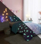 Your Zone Rainbow Unicorn 5 Piece Comforter Sets, Twin With Shams, Flashlight,. Fixed Price $9.99.