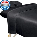 Forpro Premium Microfiber 3-PIECE Massage Sheet Set Black. Fixed Price $39.99.