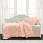 Decor Reyna Ruffle Daybed Piece Set 68" W X 92" L, Blush - Pink Beddin.... Fixed Price $150.73.