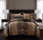Stratford Park Floral 7-PIECE Bedding Comforter Set Queen Brown Home Decoration. Fixed Price $125.75.