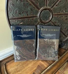 Nip Ralph Lauren Archival Collection Frazier Olive Multi King Shams Pair. Fixed Price $122.19.