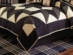New Carrington Queen Black Star Pleated Bed Skirt Park Designs Country Primitive. Fixed Price $54.00.