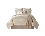 Sunham Eclipse 14-PC. Cal King Comforter Set Champagne. Fixed Price $179.99.