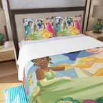 Disney Princess Characters Print Duvet Cover Set (3PCS) Quilt & Pillowcase. Fixed Price $35.00.