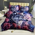 Ccoutuechen Galaxy Wolf Comforter( King). Fixed Price $64.83.